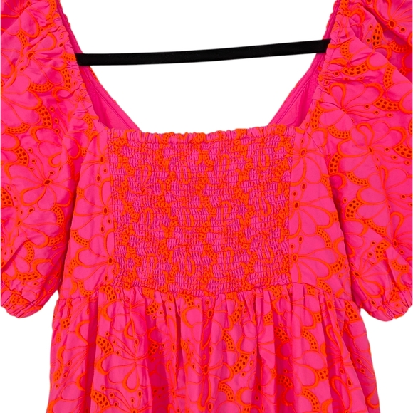 Lilly Pulitzer Kina Midi Dress | Size 8 | Pink Isle Psychedelic Swirl Eyelet - Picture 11 of 15